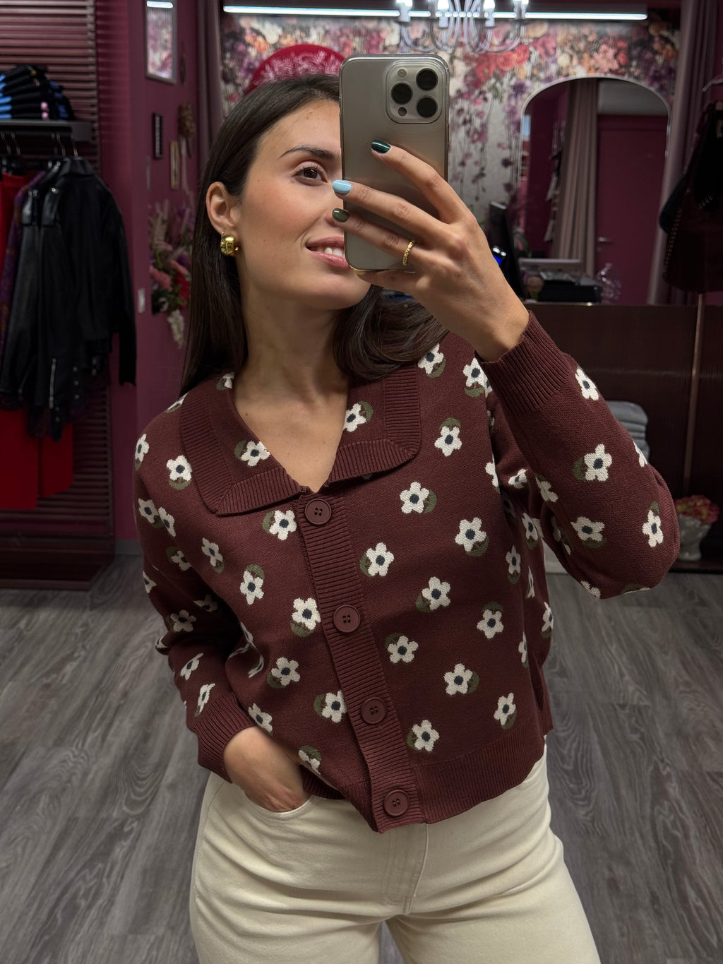 DILETTA CARDIGAN FIORI