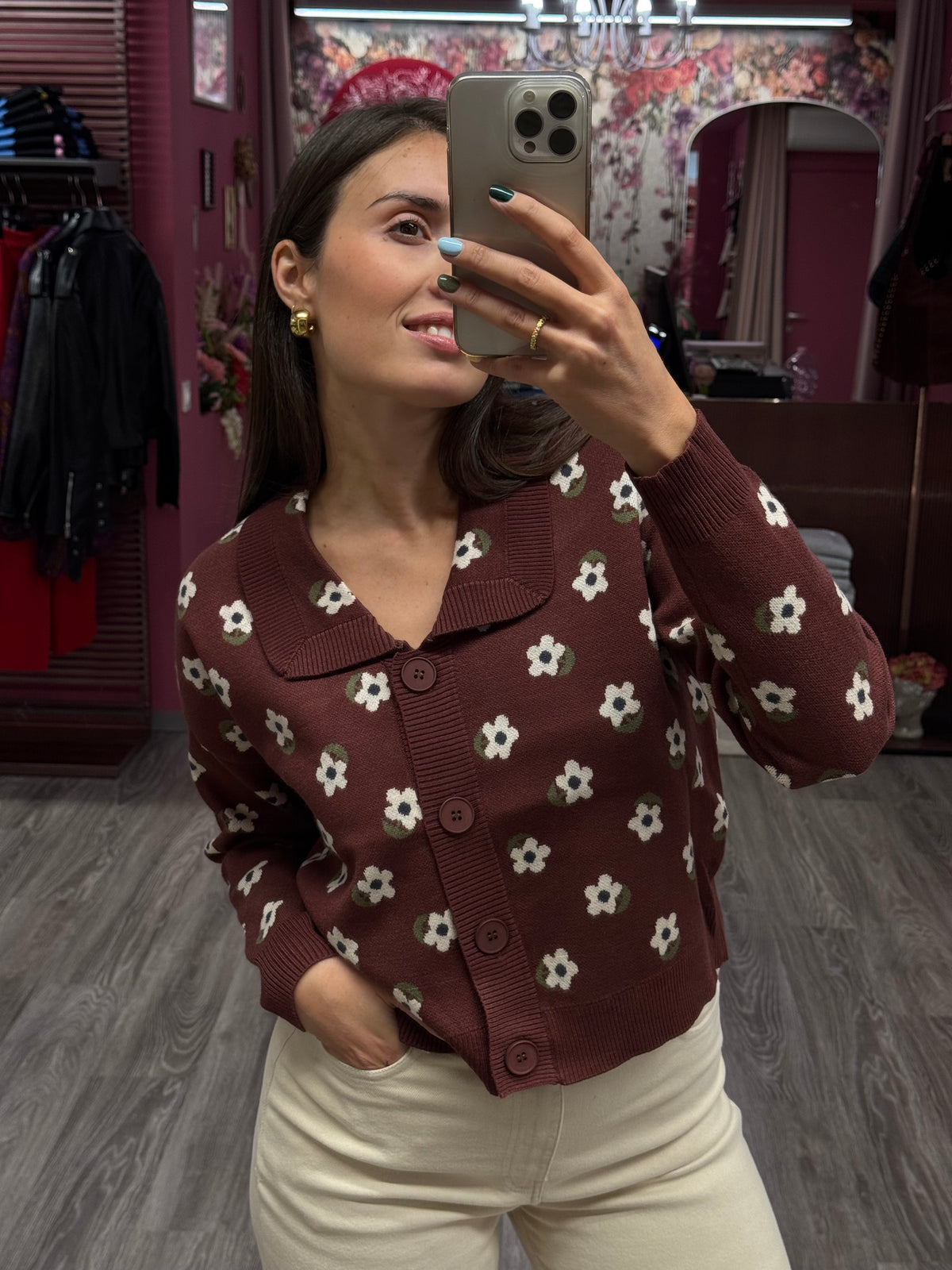 DILETTA CARDIGAN FIORI