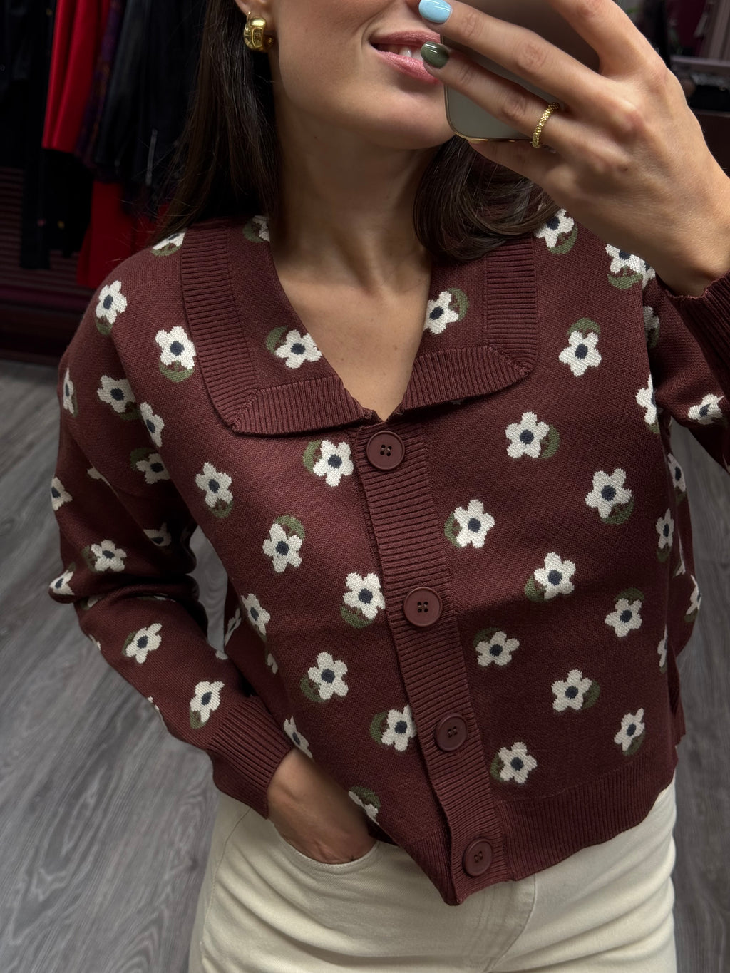 DILETTA CARDIGAN FIORI