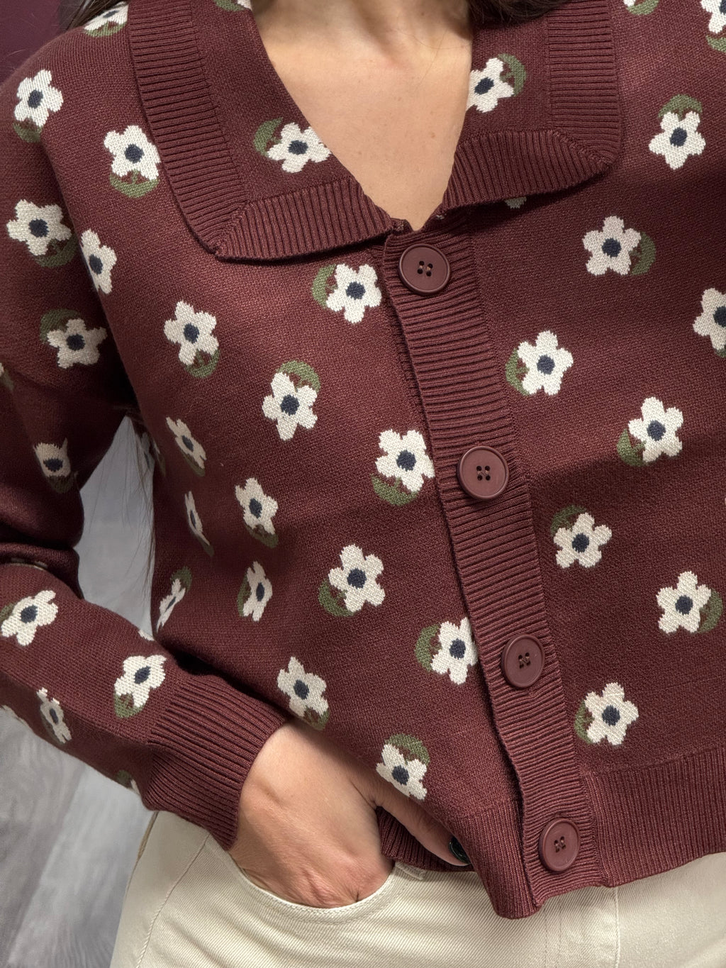 DILETTA CARDIGAN FIORI