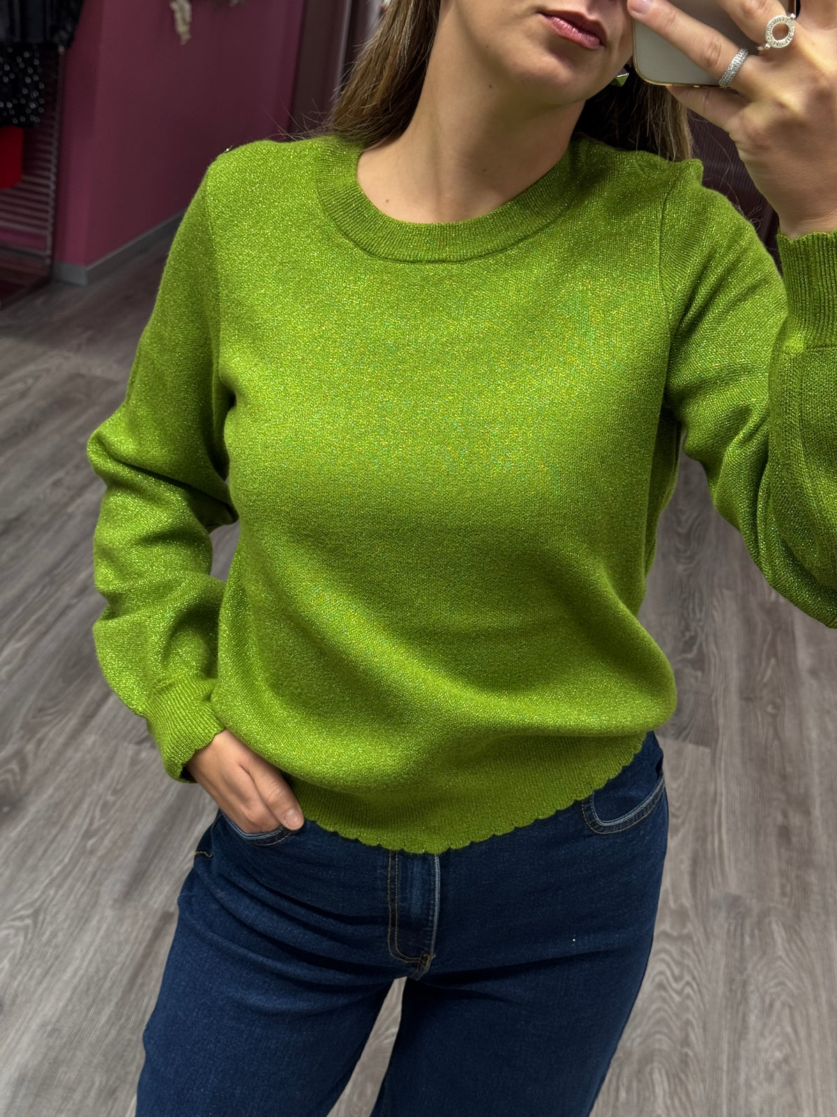 BIR MAGLIA LUREX GIROCOLLO
