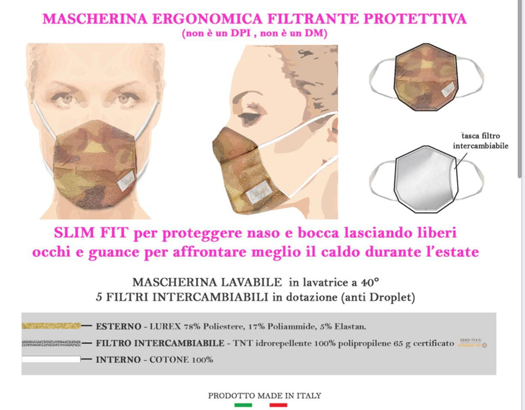 MASCHERINA GLAMOUR ANTI COVID19