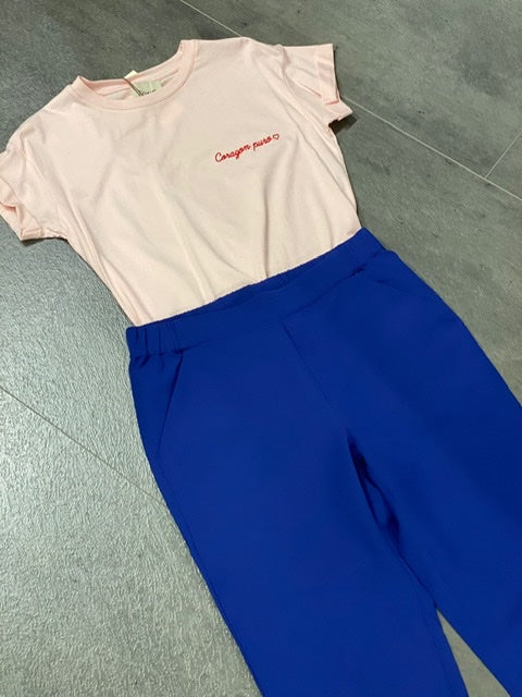 PANTALONI SIGARETTA Blu elettrico