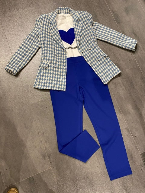 PANTALONI SIGARETTA Blu elettrico