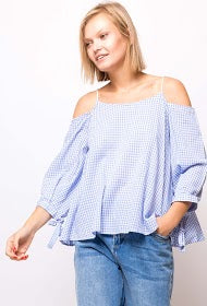 Blusa Vichy a ruota
