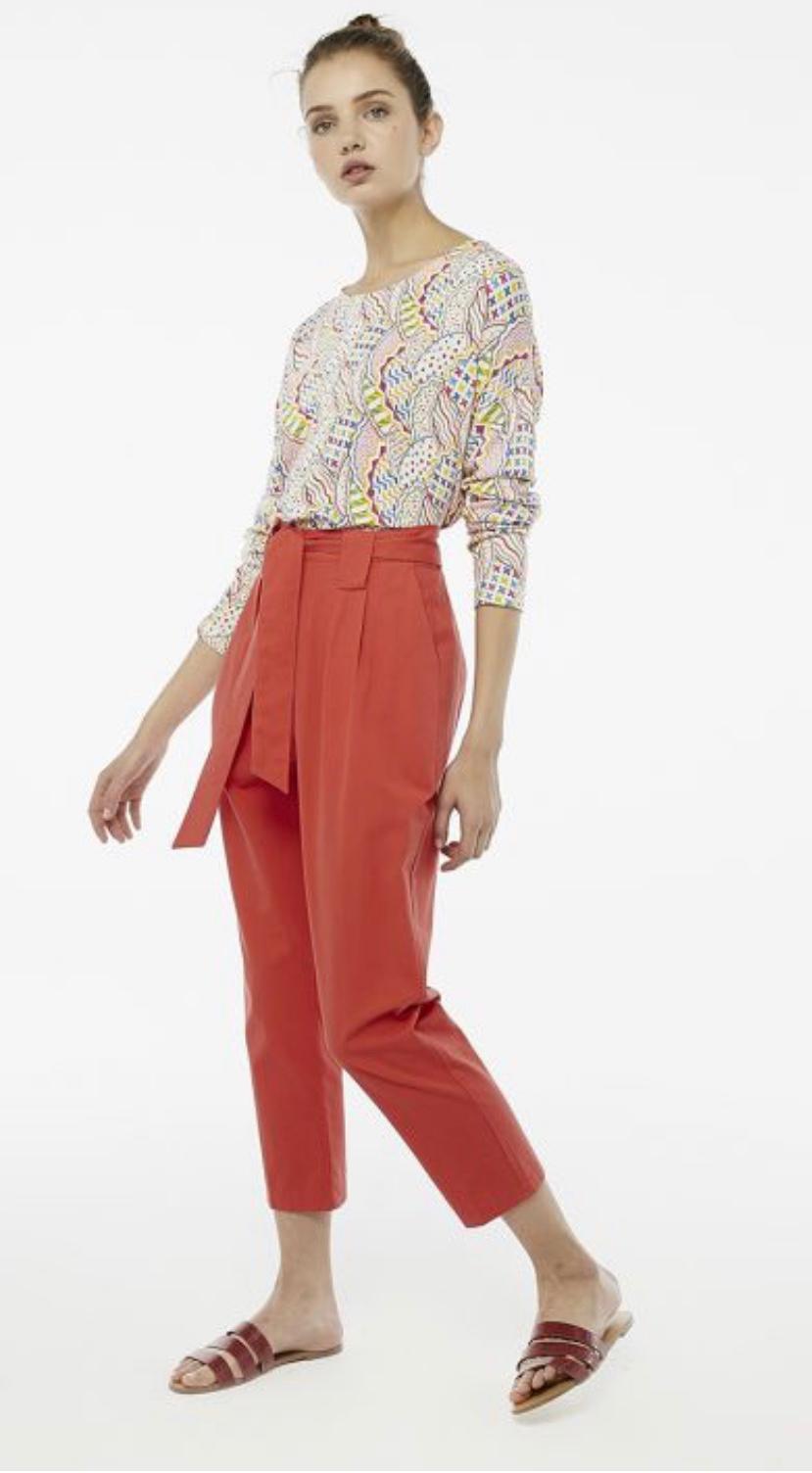 PANTALONI A CAROTA CON CINTA R