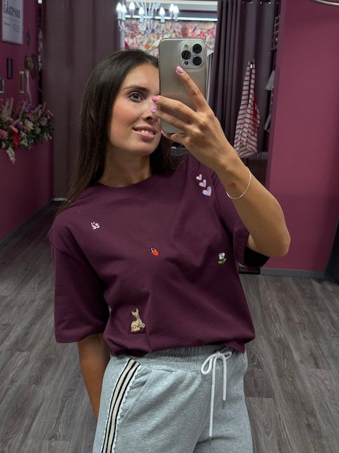 TENIA T-SHIRT RICAMI